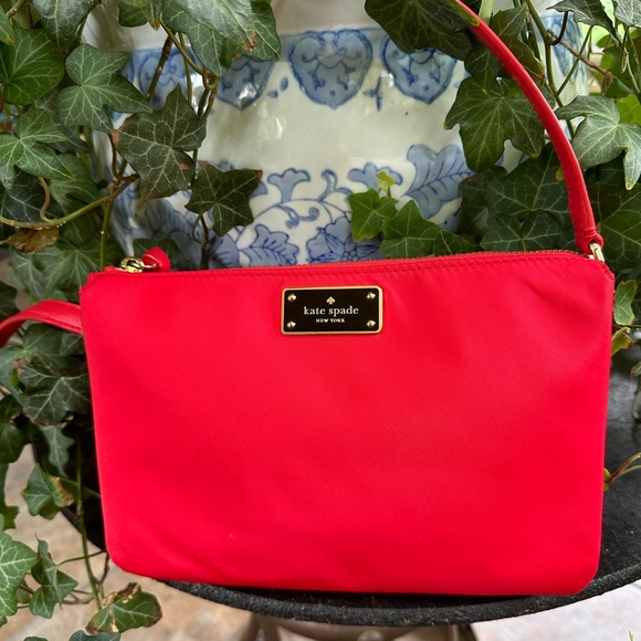 kate spade Handbags - Kate Spade red nylon crossbody bag